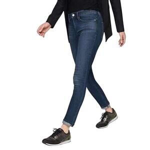 Athleta Mid Rise Skulptek Dark Wash Skinny Fit‎ Stretch Jeans Women's Size 4